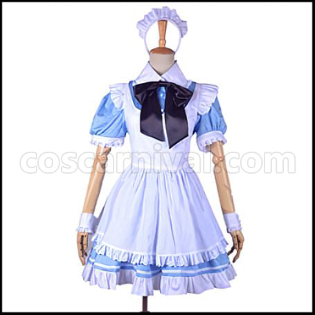 AKB0048 Watanabe Mayu Maid Outfit Cosplay Costume coscarnival - Front View
