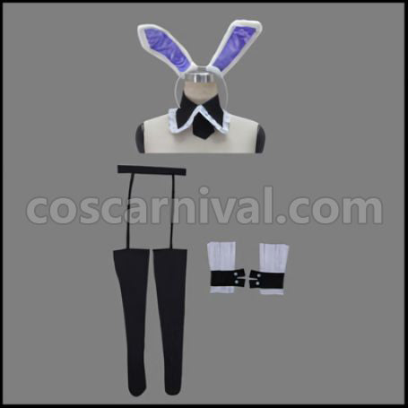 Problem Children Are Coming from Another World, Aren't They? Kuro Usagi Cosplay Costume coscarnival - Back View