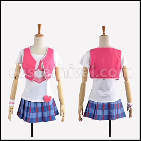Love Live! Season 2 Episode 13 Insert Song Happy maker Umi Sonoda Cheerleader Cosplay Costume coscarnival - Front View