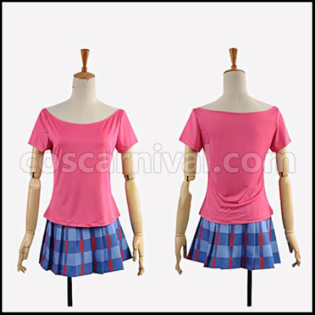 Love Live! Season 2 Episode 13 Insert Song Happy maker Rin Hoshizora Cheerleader Cosplay Costume coscarnival - Back View