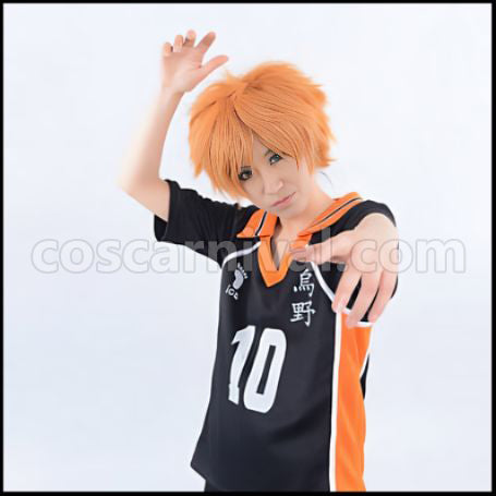 Haikyuu!! Shoyo Hinata Karasuno High School Volleyball Club Uniform Cosplay Costume coscarnival - Front View