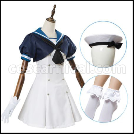 Kantai Collection Jervis Cosplay Costume coscarnival - Back View
