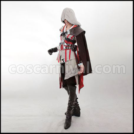 Assassin's Creed II Ezio Auditore Cosplay Costume Coscarnival - Back View