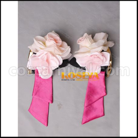 VOCALOID Hatsune Miku Project DIVA 2nd Butterfly Oiran Kimono Cosplay Costume coscarnival - Back View
