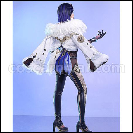 Genshin Impact Yelan Cosplay Costume coscarnival - Back View