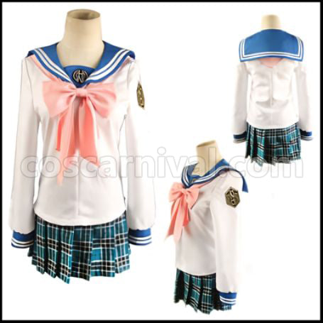 Danganronpa: Trigger Happy Havoc Sayaka Maizono Cosplay Costume coscarnival - Back View