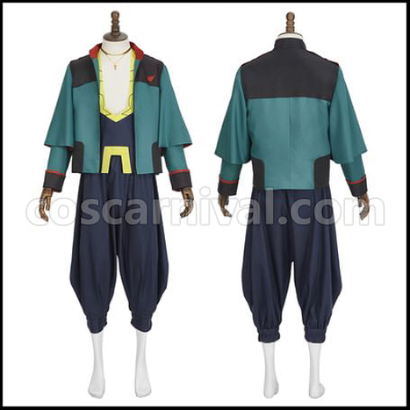 Mobile Suit Gundam: Witch from Mercury Shaddiq Zenelli Cosplay Costume coscarnival - Front View