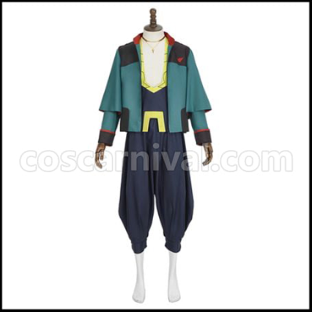 Mobile Suit Gundam: Witch from Mercury Shaddiq Zenelli Cosplay Costume coscarnival - Back View