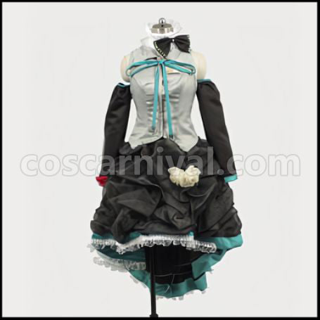 VOCALOID Hatsune Miku Flower Sound Cosplay Costume coscarnival - Front View