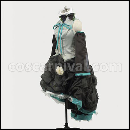 VOCALOID Hatsune Miku Flower Sound Cosplay Costume coscarnival - Back View