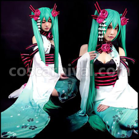 VOCALOID Hatsune Miku Foreign Songstress Cosplay Costume coscarnival - Front View