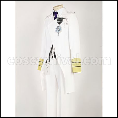 Uta no Prince-sama Maji LOVE 2000% White Badge Masato Hijirikawa Cosplay Costume coscarnival - Back View