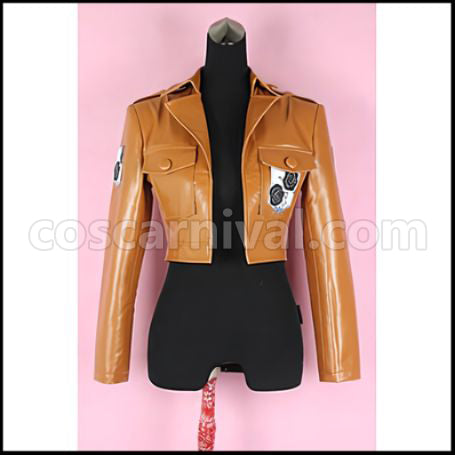Attack on Titan Garrison Regiment Coat Cosplay Costume coscarnival - Front View