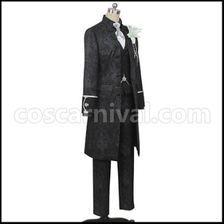 Twisted Wonderland Twisted-Wonderland Wind Idia Shroud Groom Cosplay Costume coscarnival - Back View