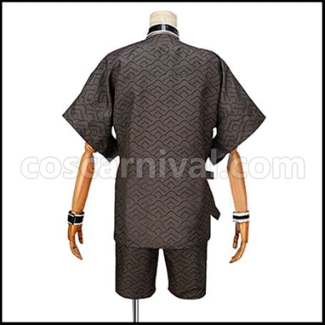 Touken Ranbu Urashima Kotetsu Indoor Duty Cosplay Costume coscarnival - Back View