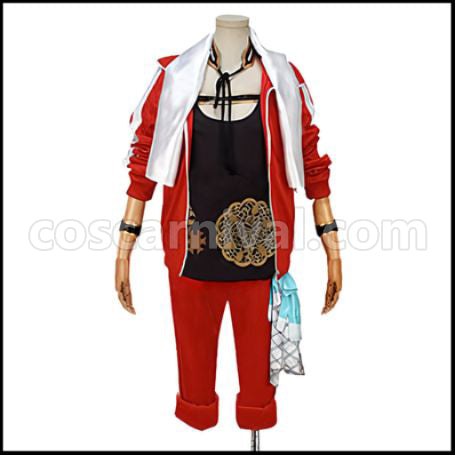 Touken Ranbu Nagasone Kotetsu Casual Wear Cosplay Costume coscarnival - Front View