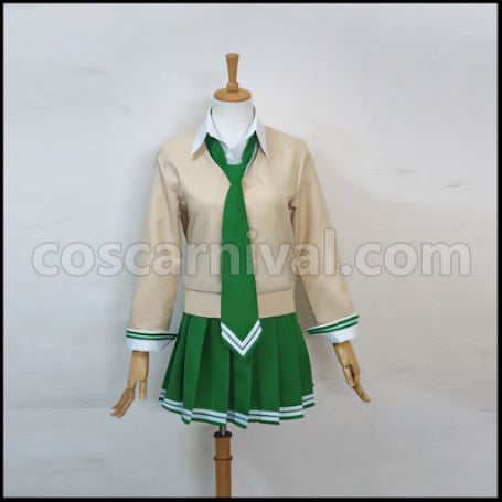 Love Lab Fujisaki Girls' Middle School Natsuo Maki Cosplay Costume coscarnival - Front View