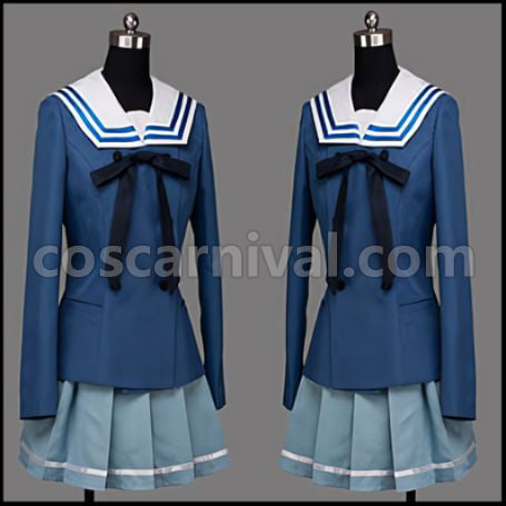 Beyond the Boundary Mirai Kuriyama Cosplay Costume coscarnival - Color and Pattern