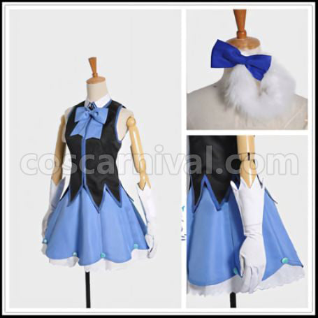Beyond the Boundary Idol Trial! Judging You While Lost Mitsuki Nase Idol Uniform Cosplay Costume coscarnival - Back View