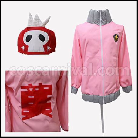 Kill la Kill Nonon Jakuzure Honnouji Academy Pink Uniform Cosplay Costume coscarnival - Front View