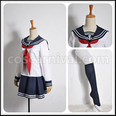 Kantai Collection Inazuma Cosplay Costume coscarnival - Back View