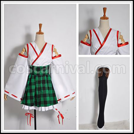 Kantai Collection Hiei Cosplay Costume coscarnival - Back View