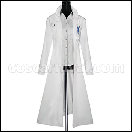 Attack on Titan Wings of Counterattack Online Hange Zo? Researcher Coat Cosplay Costume coscarnival - Front View