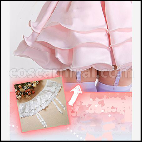 Super Sonico Sonico Garter Stockings Cosplay Costume coscarnival - Hem Detail