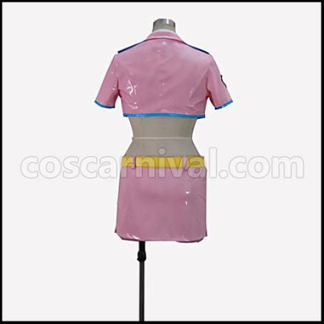 Super Sonico Sonico Future Police Sexy Uniform Cosplay Costume coscarnival - Side Profile