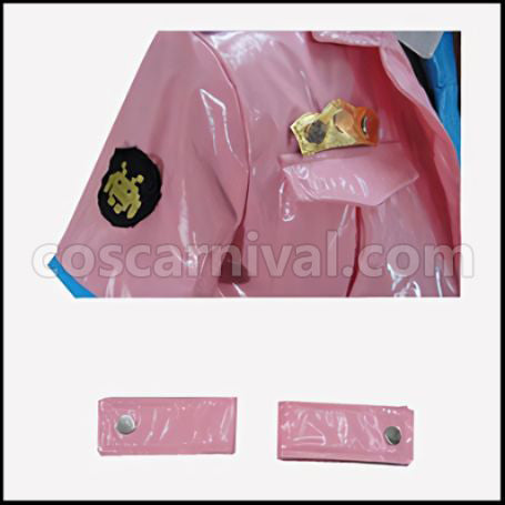 Super Sonico Sonico Future Police Sexy Uniform Cosplay Costume coscarnival - Detail Close-up