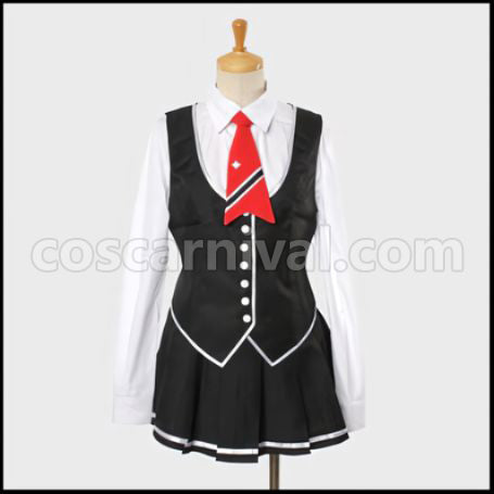 Kamigami no Asobi Kusanagi Yui School Uniform Cosplay Costume coscarnival - Back View