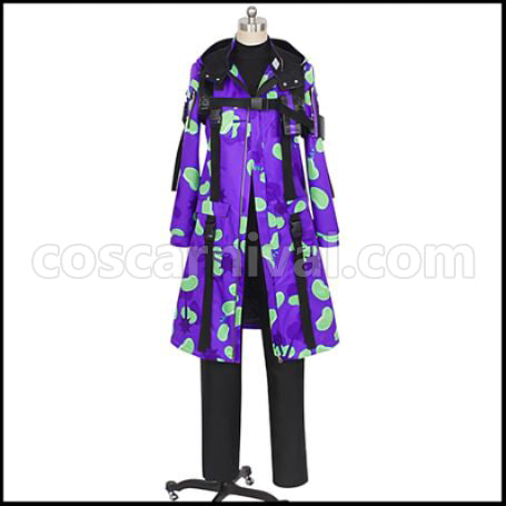 Twisted Wonderland Beans Camo Azul Ashengrotto Cosplay Costume coscarnival - Front View