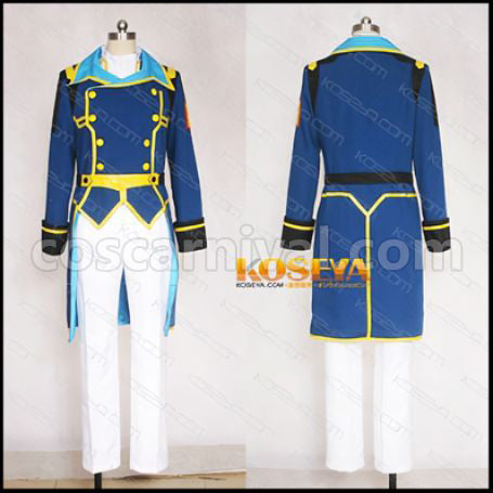 Buddy Complex Lieutenant Bizon Gerafil Cosplay Costume coscarnival - Front View