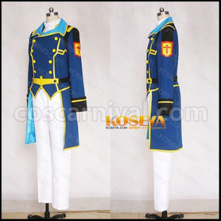 Buddy Complex Lieutenant Bizon Gerafil Cosplay Costume coscarnival - Back View