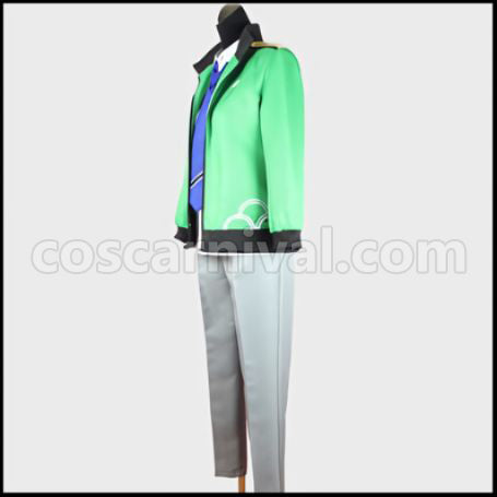 Kamigami no Asobi Totsuka Takemikazuchi Uniform Japanese Mythology's Sea God Tsukito's Brother Cosplay Costume coscarnival - Back View