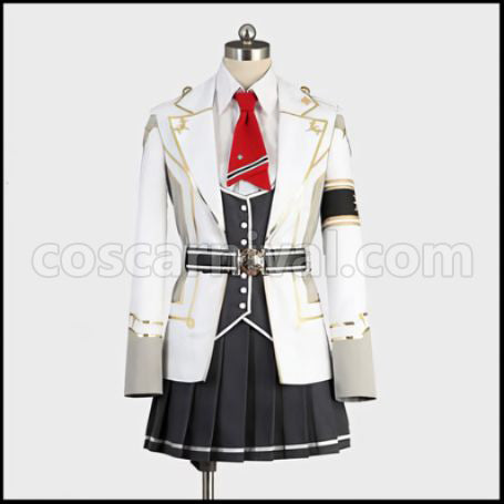 Kamigami no Asobi Kusanagi Yui High School Uniform Cosplay Costume coscarnival - Front View