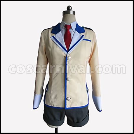 If Her Flag Breaks Megumu Touzokuyama Uniform Cosplay Costume coscarnival - Front View