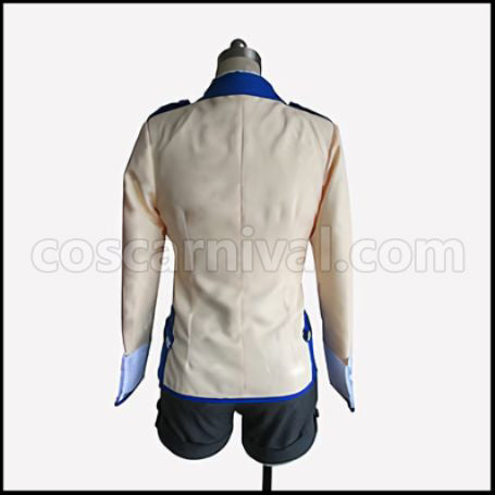 If Her Flag Breaks Megumu Touzokuyama Uniform Cosplay Costume coscarnival - Side Profile