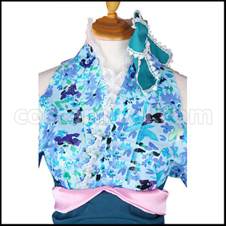 Love Live! SR Yukata Edition Awakening After Eri Ayase Cosplay Costume coscarnival - Detail Close-up