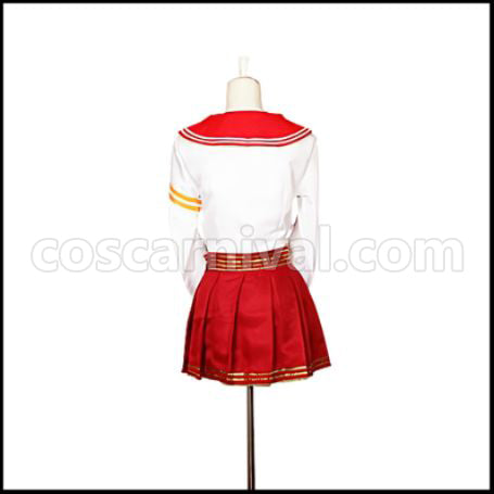 Love Live! SR February Valentine's Edition Pre-Awakening Rin Hoshizora Cosplay Costume coscarnival - Back View