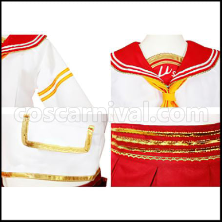 Love Live! SR February Valentine's Edition Pre-Awakening Rin Hoshizora Cosplay Costume coscarnival - Side Profile