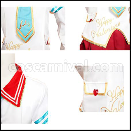Love Live! SR February Valentine's Edition Pre-Awakening Eri Ayase Cosplay Costume coscarnival - Side Profile
