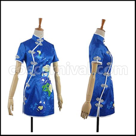 Love Live! SR August China Dress Edition Umi Sonoda Cosplay Costume coscarnival - Back View