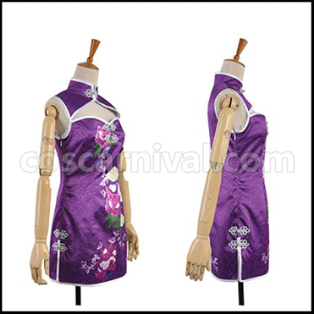 Love Live! SR August China Dress Edition Nozomi Tojo Cosplay Costume coscarnival - Back View
