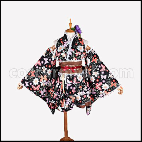 Love Live! Maki Nishikino Summer Festival Cosplay Costume coscarnival - Front View