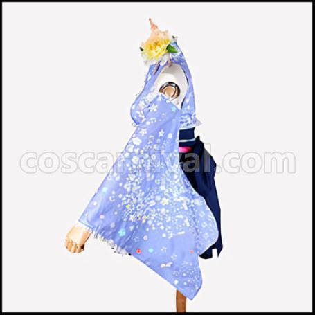 Love Live! Umi Sonoda Summer Festival Cosplay Costume coscarnival - Back View