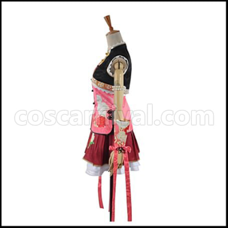 Love Live! UR August China Dress Edition After Awakening Nico Yazawa Cosplay Costume coscarnival - Back View
