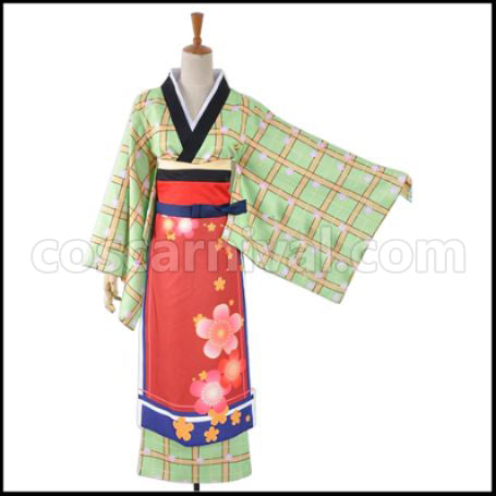 Love Live! School Idol Festival Seven Lucky Gods Edition Goddess of Happiness SR Pre-Awakening Hanayo Koizumi Cosplay Costume coscarnival - Front View