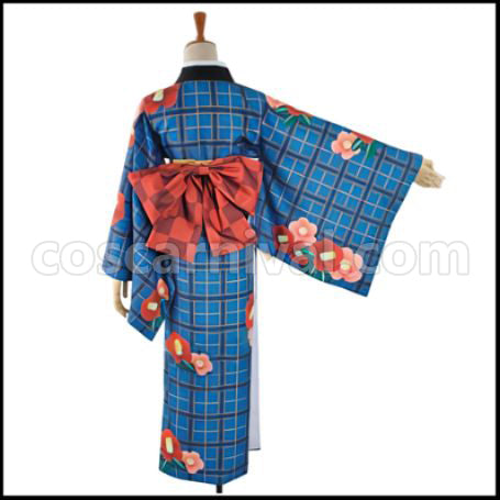 Love Live! School Idol Festival Seven Lucky Gods Edition Love-Struck Celestial Maiden UR Pre-Awakening Eri Ayase Cosplay Costume coscarnival - Back View