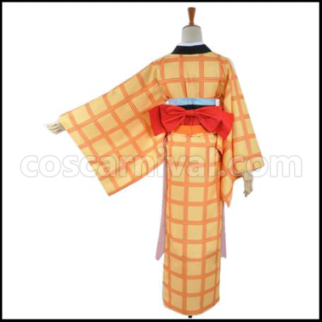 Love Live! School Idol Festival Seven Lucky Gods Edition Jurojin SR Pre-Awakening Rin Hoshizora Cosplay Costume coscarnival - Back View